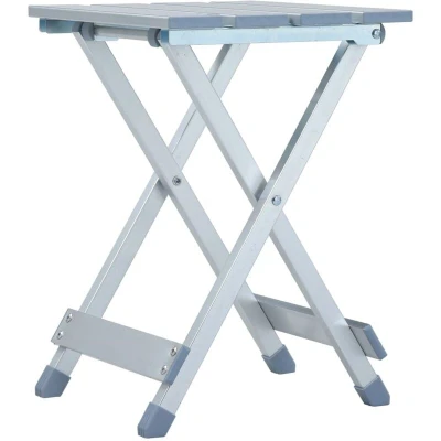 Image of vidaXL Camping Stool Aluminium 28x26x39 cm