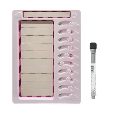 Image of NGCG Chore Chart Erasable to Do List Planning Board Sliding Routine ADHD Tools and Visual Schedules for Kids Adults