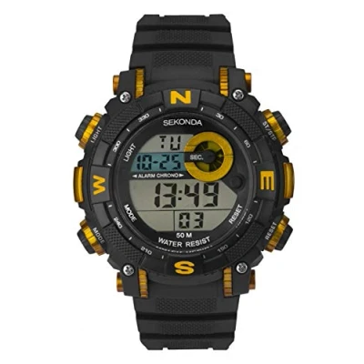 Image of SEKONDA Unisex Adult Digital Watch with Plastic Strap 1526E.05