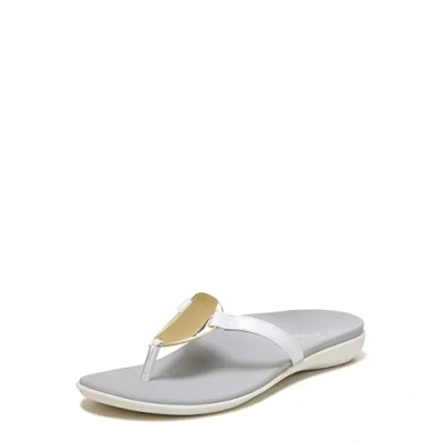 Image of Vionic Raysa Womens Toe Post Sandals Shoes with Arch Support Wide Fit
