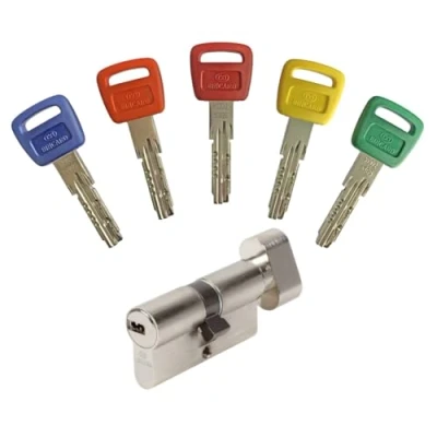Image of Bricard 16108 Olympia Lock Cylinder, Silver, 30+30 Bouton