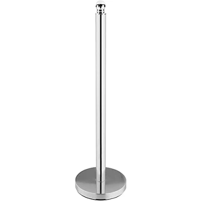 Image of axentia Ravallo Chromed Metal Toilet Roll Storer for 4 Spare Rolls, Freestanding Paper Tissue Holder, Bathroom Storage, Kitchen Holder Stand, approx. 14 x 51.5 cm High, Silver