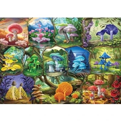 Image of Ravensburger Beautiful Mushrooms 1000 Piece Jigsaw Puzzles for Adults and Kids Age 12 Years Up
