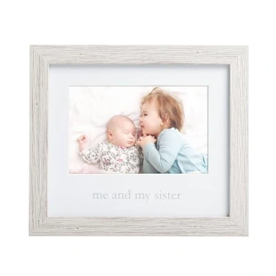 Image of Kate &amp; Milo Rustic Me My Sister Frame, Sibling Gifts, Little or Big Gift, Gender Neutral Nursery Decor, Baby Keepsake Photo Frame