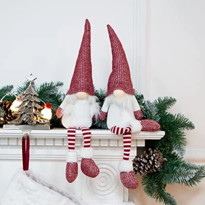 Image of Christmas Workshop 2pk Gonks Long Hanging Legs Red