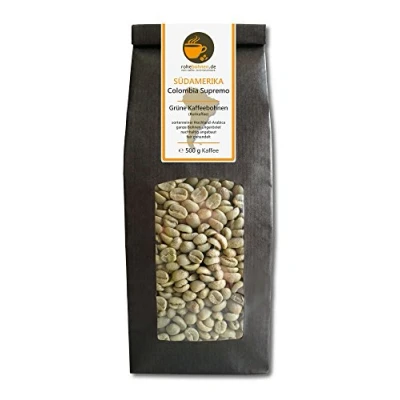 Image of Green coffee beans Colombia Supremo (raw 500g)