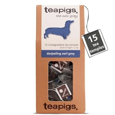 Image of Teapigs Darjeeling Earl Grey Tea 15 Temples (Pack of 2 30 Temples)
