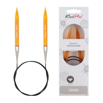 Image of Knit Pro 120 cm x 10 mm Fixed Circular Needles, Multi Colour