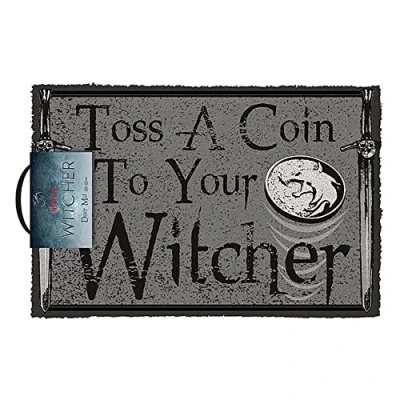 Image of Pyramid International The Witcher Toss a Coin Doormat