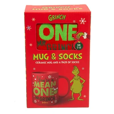 Image of The Grinch Red Mug &amp; Sock Set
