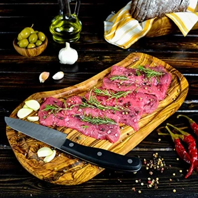Image of Darido Chopping Board Olive Wood Large Cutting Sturdy Cheese Elegant Serving Handmade Charcuterie Antipasti