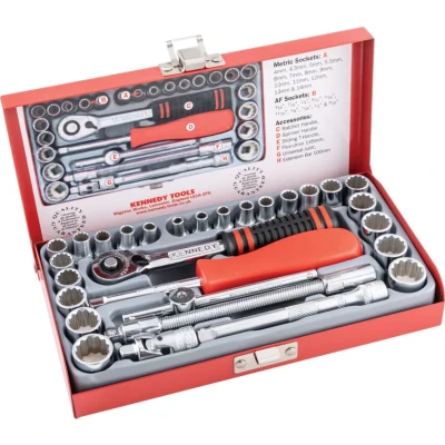 Image of Kennedy Mini mm/af Socket Set 1/4&quot; Square DR 29 Piece