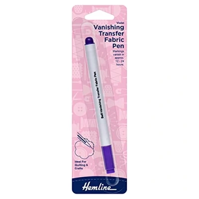 Image of Hemline Transfer Fabric Pen Purple H289