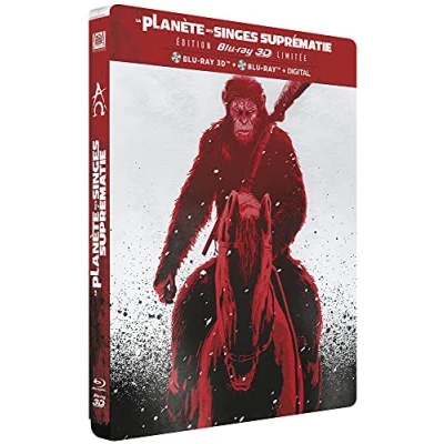 Image of La Planète des singes : Suprématie 3D Bluray + BD DHD Steelbook Edition Limitée [Blu ray] [Combo Blu ray Digital HD Édition Collector boîtier SteelBook]