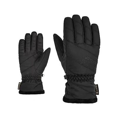 Image of Ziener Women&#039;s Kasia Ski Gloves/Winter Sports Gore Tex, Black, 6