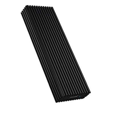 Image of ICY BOX M.2 NVMe Enclosure for PCIe SSD, USB 3.1 (Gen 2, 10 Gpbs), C &amp; A Cable, Aluminum, Black