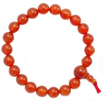Image of CrystalAge Carnelian Power Bead Bracelet