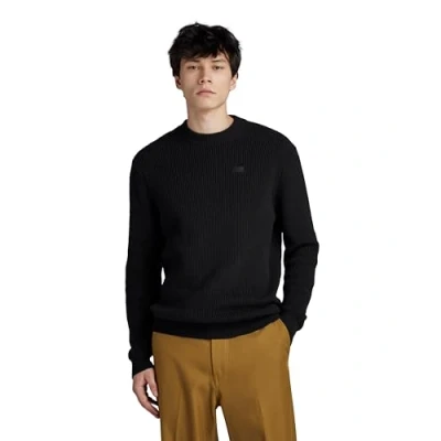 Image of G STAR RAW Men&#039;s Pullover Knitted Sweater, black (dk D23930 C868 6484), S
