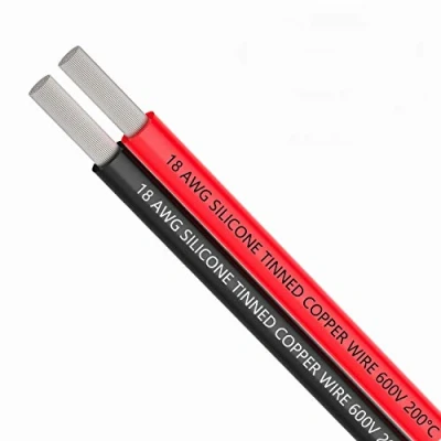 Image of TUOFENG 18awg Electrical Wire,18 Gauge Silicone Wire 10 Meter [Black 5 m Red m] Extension Cable Cord 2 Conductor Parallel line Flexible Hook Up Oxygen Free Strands Tinned Copper