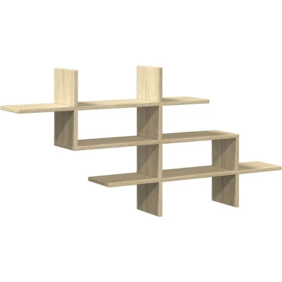 Image of vidaXL Wall Shelf Sonoma Oak 124.5x18x60.5 cm Engineered Wood