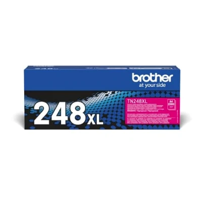 Image of BROTHER TN 248XLM Toner Cartridge, Magenta, Single Pack, High Yield, Includes 1 x Genuine Supplies