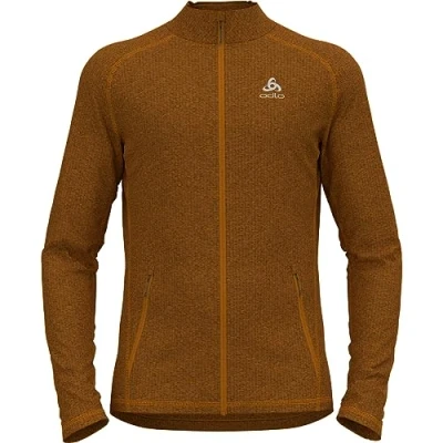 Image of Odlo Men Long sleeved shirt with zipper TENCIA, honey ginger melange, XL