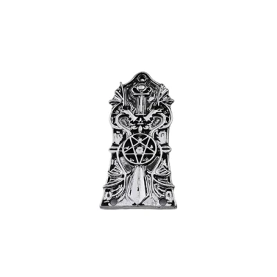 Image of Guyker 1 Pcs Guitar Head Cover 3 Holes, Zinc alloy Truss Rod for GIB LP Style Accessories Parts, JA3003, Ancient Silver