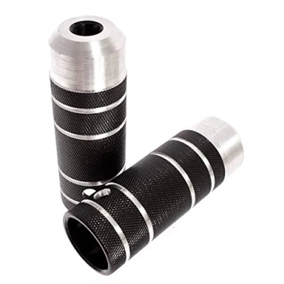 Image of KHE COP BMX pegs, 14 mm aluminium thread in black, pair, 246 g T44.