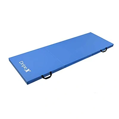 Image of Dripex Folding Gymnastics Exercise Mat 6FT/8FT Home Gym Mats with Carry Strap 5cm(2’’) Thick Foam Nonslip Soft PU Leather for Yoga/Tumbling/Camping/Pilates/Martial Arts Training/Floor Workout
