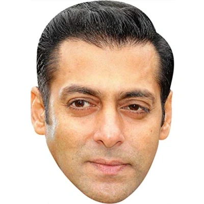 Image of FoxyPrinting Salman Khan Bollywood Celebrity Cardboard Party Face Mask Fancy Dress
