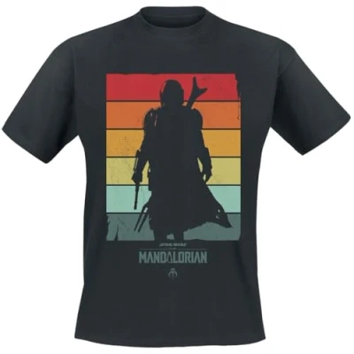 Image of Star Wars The Mandalorian Spectrum Men&#039;s Short Sleeved T Shirt, Black, XXL