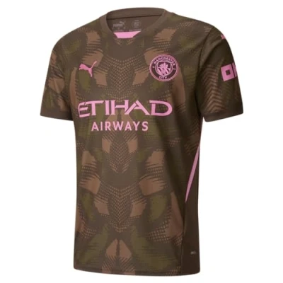 Image of PUMA Men’s Manchester City FC 2024/25 Soccer Goalkeeper Shirt Brown Size: S