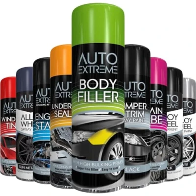 Image of AlezyB 1 x Auto Extreme Body Filler Spray Paint 300ml Aerosol MultiPurpose Repair Scratch Primer Bodywork Dent for Car