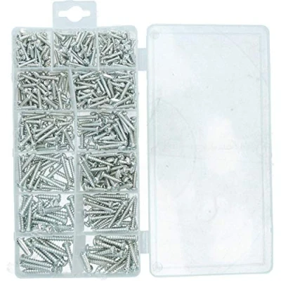 Image of 550 Piece Metric Sheet Metal Self Tapping Screw Assortment kit AST33