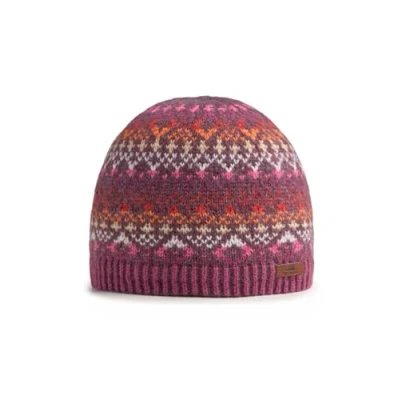 Image of Superbobble Hildasay Berries Fairisle Beanie Hat Blue