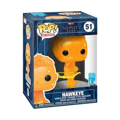 Image of Funko Pop! Artist Series: Marvel Infinity Saga Hawkeye Orange Avengers Collectable Vinyl Figure Includes Premium Plastic Protector Display Case Gift Idea Official Merchandise