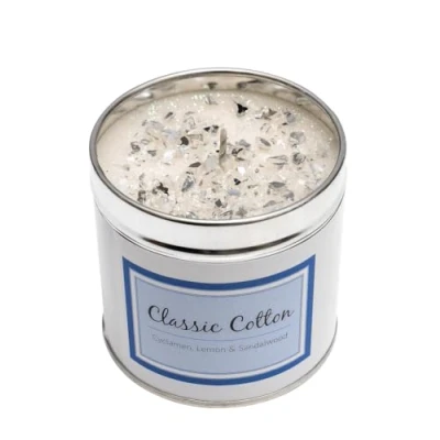 Image of Best Kept Secrets Long Burning Scented Candle Tin Classic Cotton