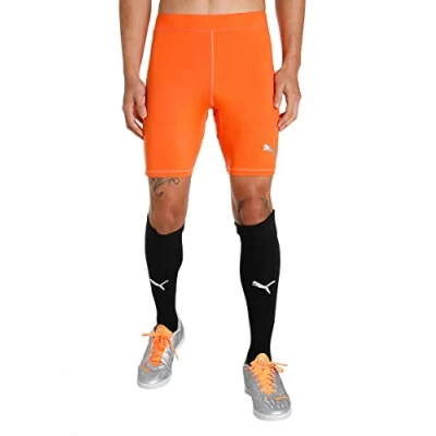 Image of Puma Men&#039;s Liga Baselayer Short Tight Functional Underwear, Golden Poppy, Medium