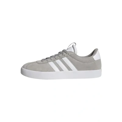 Image of adidas Women&#039;s VL Court 3.0 Shoes, Grey Two/Cloud White/Silver Metallic, 5.5 UK