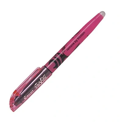 Image of Pilot Frixion Light Erasable Highlighter 4 mm Tip Pink, Box of 12