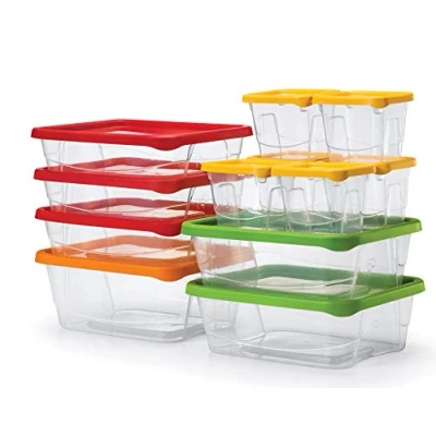 Image of Food Storage containers 12 Pieces with lids Stackable