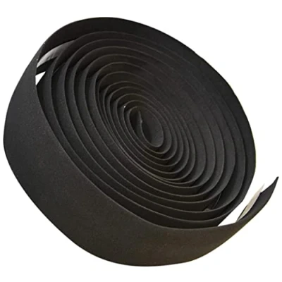 Image of Pair Road Bike Bicycle Anti Slip Handlebar Tape And Bar Ends Foam Padded Black