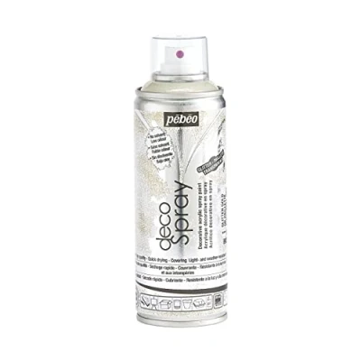 Image of Pebeo 200ml DecoSpray, Acrylic, Gold Glitter, 16.5 x 5.2 cm