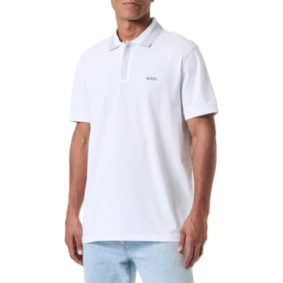 Image of BOSS Men&#039;s Paddy 3 Polo, White100,