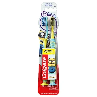 Image of Colgate Kids Minions Toothbrush, 2 Count