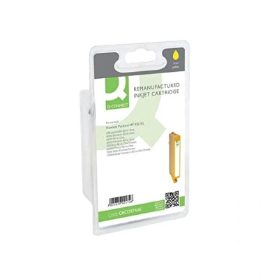 Image of Q Connect 920XL Remanufactured Yellow InkJet Cartridge High Yield CD974AEBGX