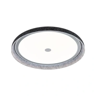 Image of Paulmann LED ceiling lamp Zarina, anthracite, felt, 3 step dimmable