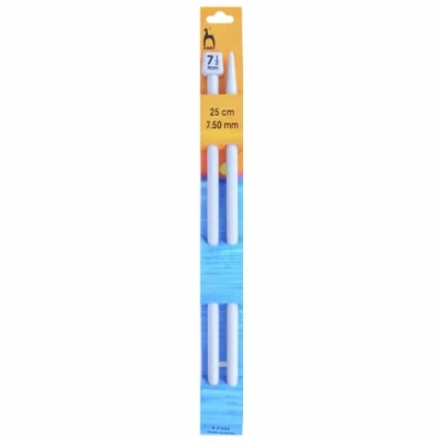 Image of Pony P31666 ABS Plastic Single Pointed Knitting Needle 7½mm x 25cm 2 pack
