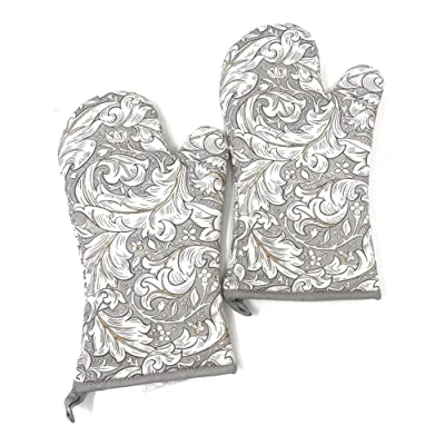 Image of Pair of Oven Gloves William Morris&#039; Batchelors Button Design