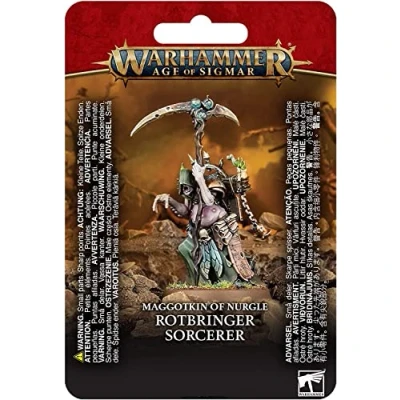 Image of Games Workshop 83 61 Age Of Sigmar Maggotkin Nurgle: Rotbringer Sorcerer, Black